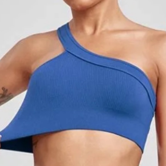NWT Ribbed One Shoulder Sports Bra & High Waist Leggings Set Size SMALL NWT - Picture 7 of 10